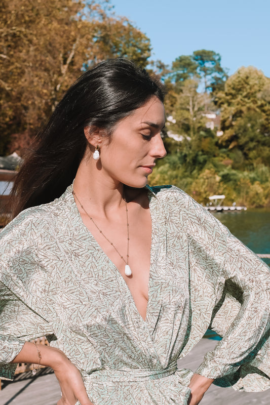 Boucles d'oreilles perle FORTUNE