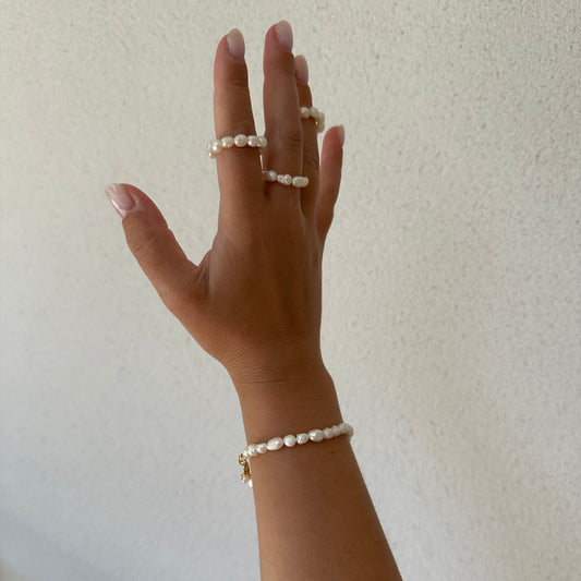 Bague perles d'eau douce HÉRA