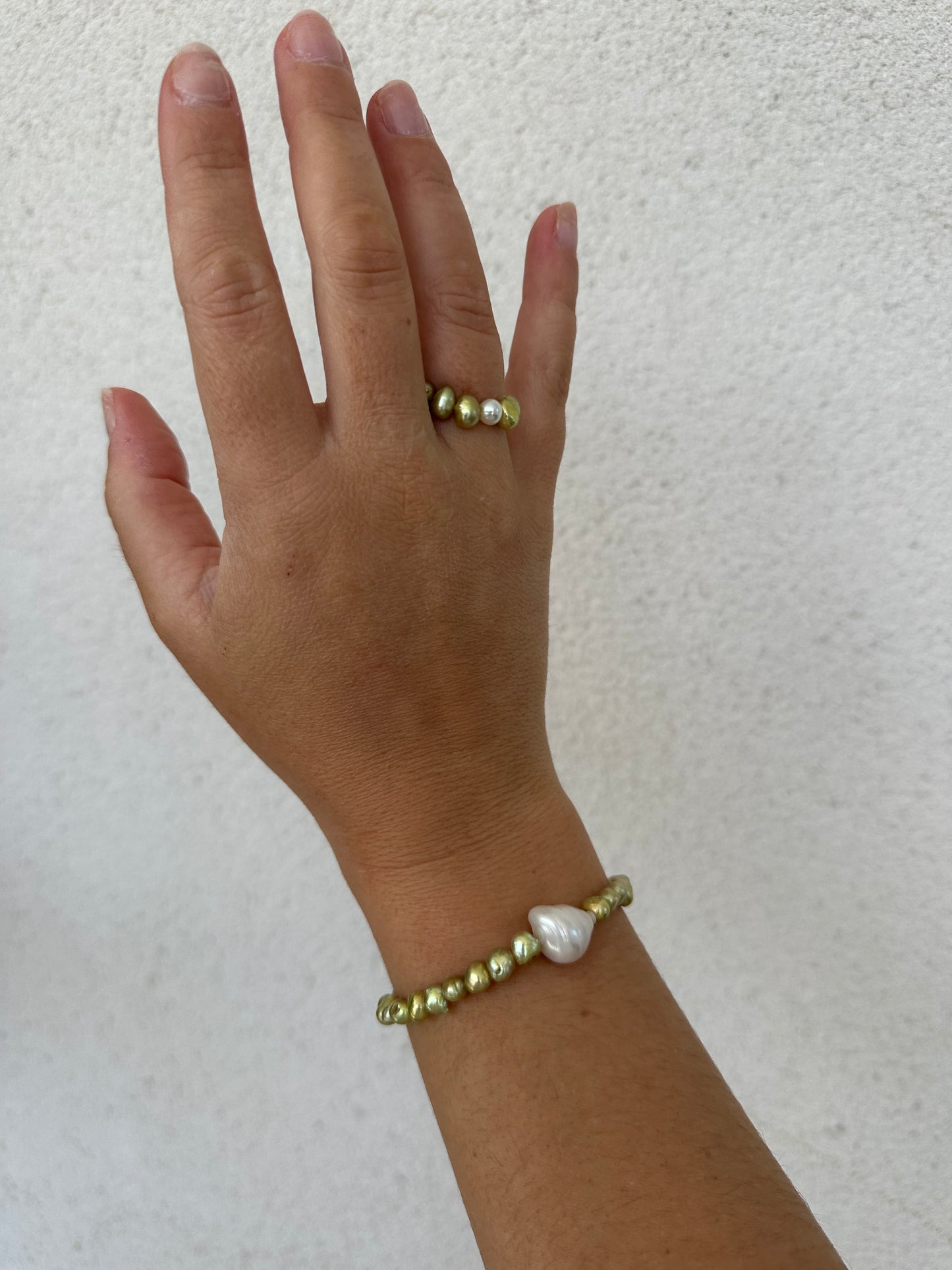 Bague perles d'eau douce HÉRA