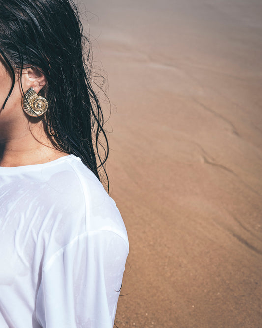 Boucles d'oreilles coquille GAÏA